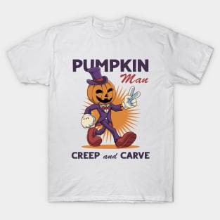 Pumpkin Man Halloween T-Shirt